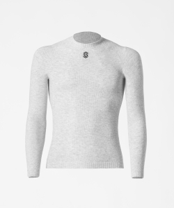 [SILVERSKIN] Stay Warm - Long Sleeve Round Neck pearl grey