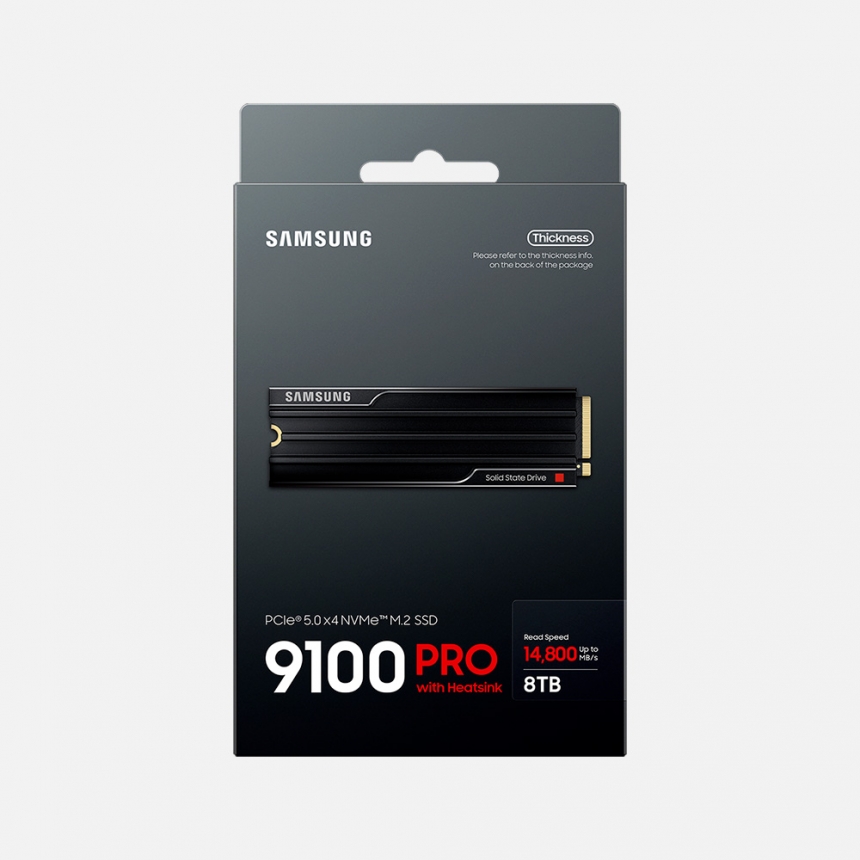 9100 PRO 히트싱크 NVMe M.2 SSD 8TB