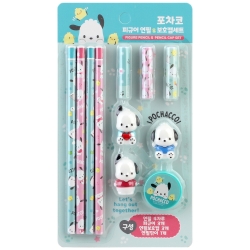 산리오 포차코 피규어 연필 & 보호캡 세트(10개/박스단위)