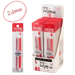 만점 채점펜 세트 2.6mm (24개/박스 단위)