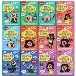 빵빵이 와펜 자수 스티커(12개/세트 단위)