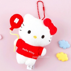 산리오 파티 인형 가방고리 8cm (헬로키티)