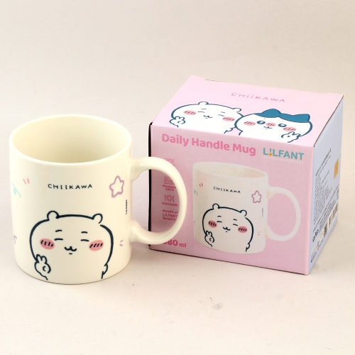 먼작귀 데일리 핸들 머그 380ml