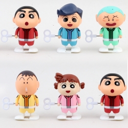 짱구 떡잎마을 방범대원 태엽 피규어(6개/판단위)