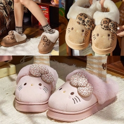 헬로키티 호피 털 슬리퍼 240mm