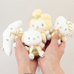 산리오 골드하트 인형 가방고리 8cm