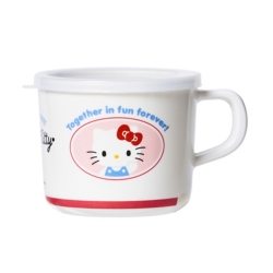 산리오 헬로키티 납작컵 200ml/멜라민 플라스틱 물컵