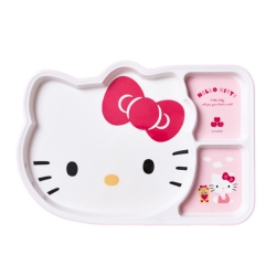 산리오 헬로키티 빅페이스 3분할 식판/멜라민 식기