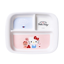 산리오 헬로키티 3분할 양손 식판/멜라민 식기