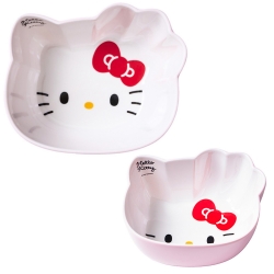 산리오 헬로키티 얼굴 시리얼볼/멜라민 식기 접시 그릇