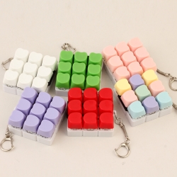 불빛 하트 딸깍이 키링 (12개/박스단위) / 9구 키보드 키캡