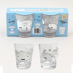 흰둥이 변온 미니잔 2P 세트