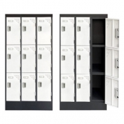 철제 개인 사물함 락커장 물품보관함 개인 관물함 9인용 투톤