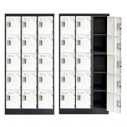 철제 개인 사물함 락커장 물품보관함 개인 관물함 15인용 투톤