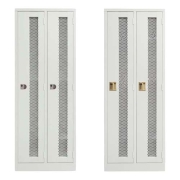 아이언가구 철제 캐비넷 2인용 철망 기숙사 사무실 옷장 락커 기본색 W610