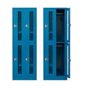 아이언가구 철제 캐비넷 2단 4인용 기숙사 사무실 철망 락커 기본색 W610 W880