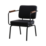 [VF] 인테리어 1인용 라운지 인조가죽 쇼파 철제PU 미뉴잇 소파체어