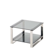 [OF] HL-203-1 블랙 투명 유리 전화대