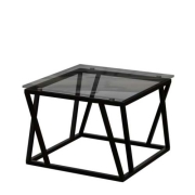 [OF] HL-207-1 블랙투명유리 전화대