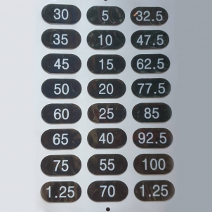 씨앤케이 홈짐랙용 무게블럭 스티커