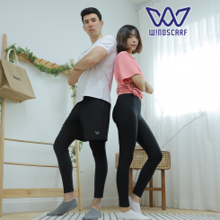 [윈드스카프] 흡습 발열 레깅스 (스포츠 타이즈, 세미 기모, 남여)