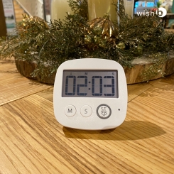 [위시비] 디지털 타이머 스탑워치 LED 알람 W100