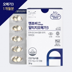 [모비타] 엔초비 알티지(rTG) 오메가3 1개월분 1박스 650mg X 60캡슐