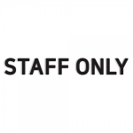 입체표지판 STAFF ONLY
