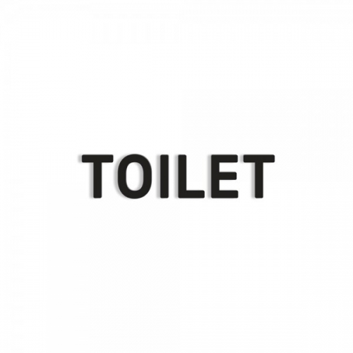 입체표지판 화장실(TOILET)
