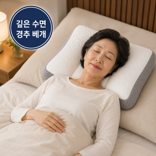 목이편한 낮은 경추 베개