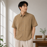 포켓 반팔 셔츠