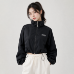 크롭 바람막이 점퍼