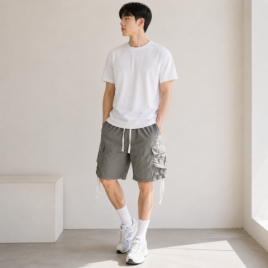 남성 카고 5부 반바지