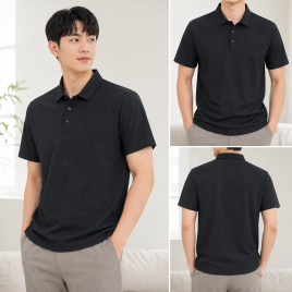 남성 쿨링 반팔 카라티