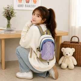 퍼플 경량 백팩