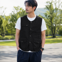 남성 블랙 조끼