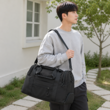 데일리 멀티 수납 보스턴백 블랙