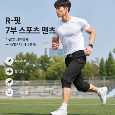 7부 스포츠 팬츠