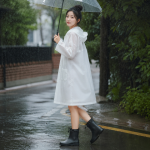 스트링 블랙 레인부츠
