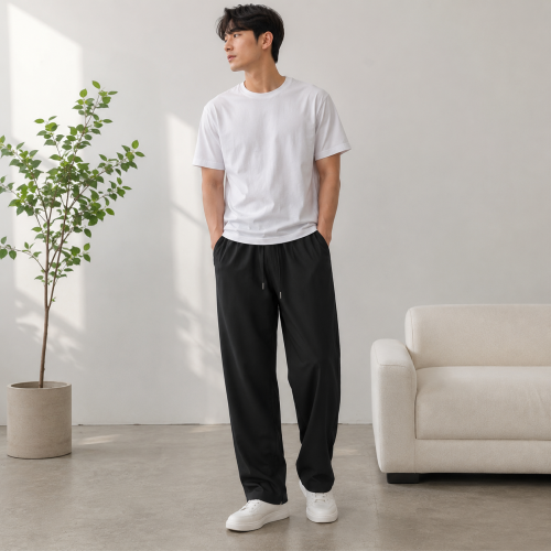 루즈핏 스트링 밴딩팬츠