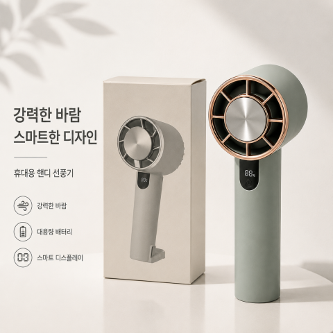 휴대용 미니선풍기 블루
