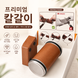 우드 자석 칼갈이