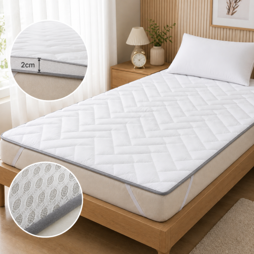 푹신 고정밴드 매트리스 토퍼, 100*200