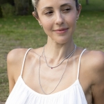 LA LIGNE SLIM TENNIS LONG NECKLACE