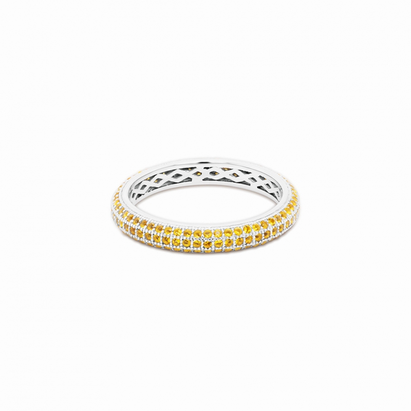 BB MICRO FULL PAVE ETERNITY RING_YELLOW