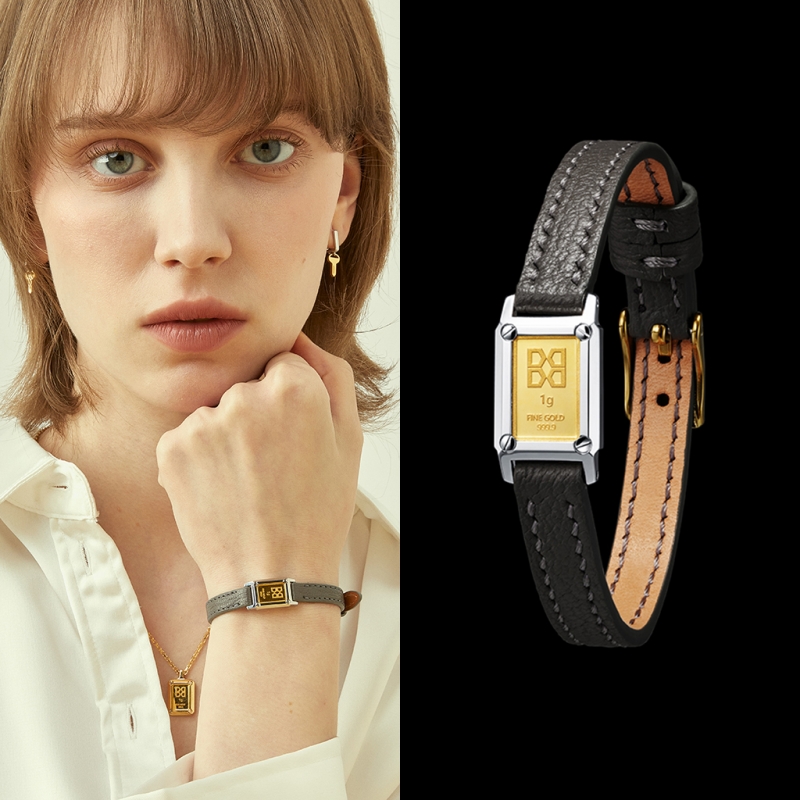 [BTOB PICK] GRAM GOLD BAR WATCH BRACELET_Crispe