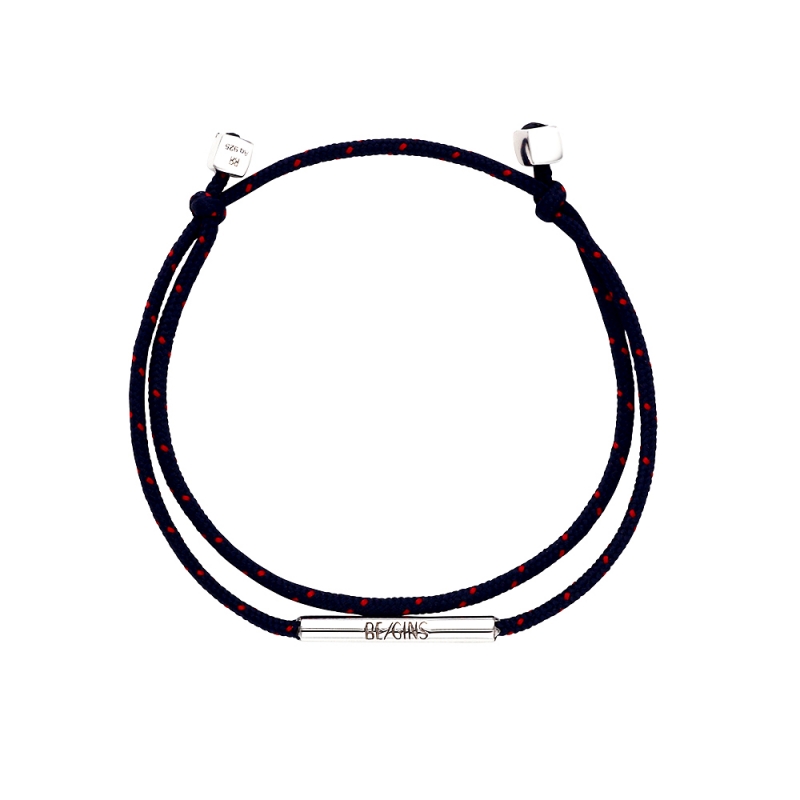 [원슈타인 PICK] LA LIGNE DOUBLE STRING BRACELET_Silver
