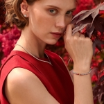 LA LIGNE ASSCHER FIL BRACELET RED PINK