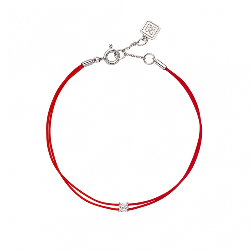 LA LIGNE ASSCHER FIL BRACELET RED PINK
