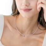 PEARL BB BLUE BIJOUX NECKLACE